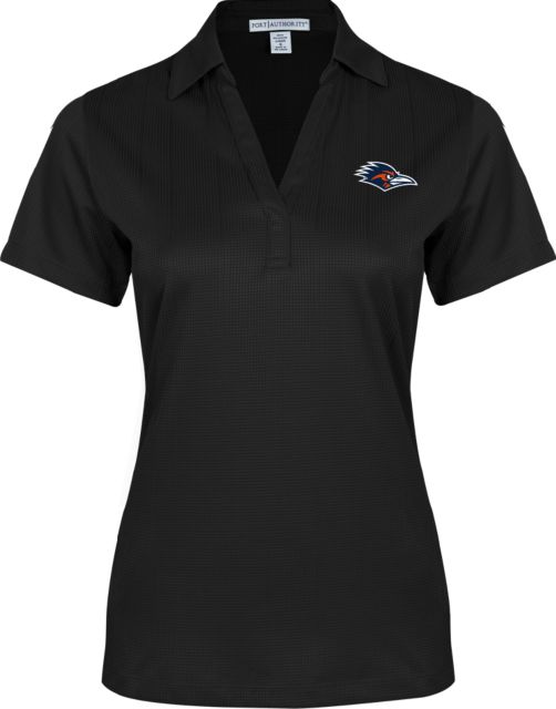 UTSA Ladies Performance Fine Jacquard Polo UTSA Roadrunner Head EMB - ONLINE ONLY