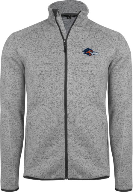 UTSA Heather Fleece Jacket UTSA Roadrunner Head EMB - ONLINE ONLY