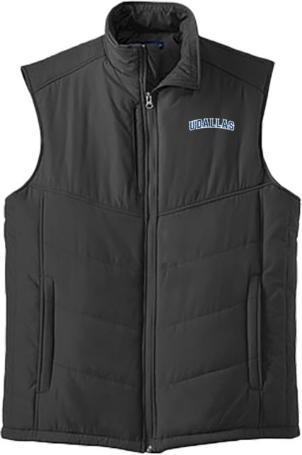 Univ of Dallas Puffer Vest Arched UDallas - ONLINE ONLY