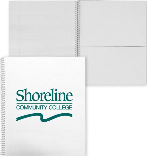 Shoreline College Spiral Notebook w/Clear Coil Shoreline Primary Athletics Mark - ONLINE ONLY