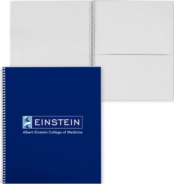 Albert Einstein College Spiral Notebook w/Clear Coil Einstein Logo - ONLINE ONLY