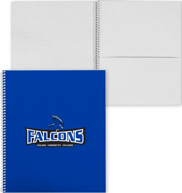 Solano College Spiral Notebook w/Clear Coil Solano Community College Athletic Mark - ONLINE ONLY