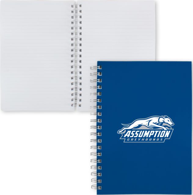 Assumption Clear 7 x 10 Spiral Journal Notebook Assumption University Greyhound Logo - ONLINE ONLY