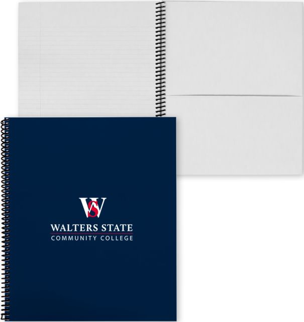 Walter State College Spiral Notebook w/Black Coil Official Artwork - ONLINE ONLY