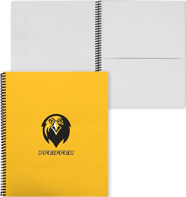 Pfeiffer College Spiral Notebook w/ Coil Pfeiffer Combo Athletics Mark - ONLINE ONLY
