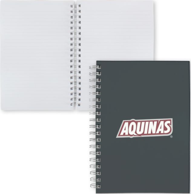 Aquinas College Clear 7 x 10 Spiral Journal Notebook Wordmark - ONLINE ONLY