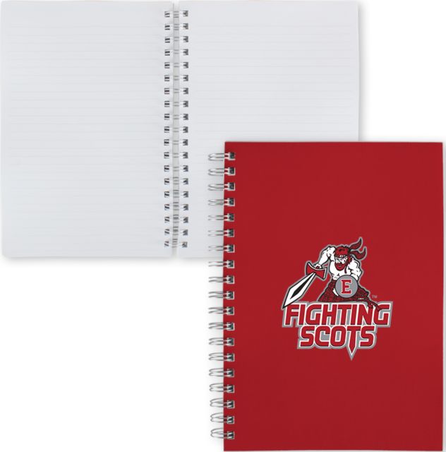 PennWest Edinboro Clear 7 x 10 Spiral Journal Notebook Edinboro Fighting Scots Primary Mark - ONLINE ONLY