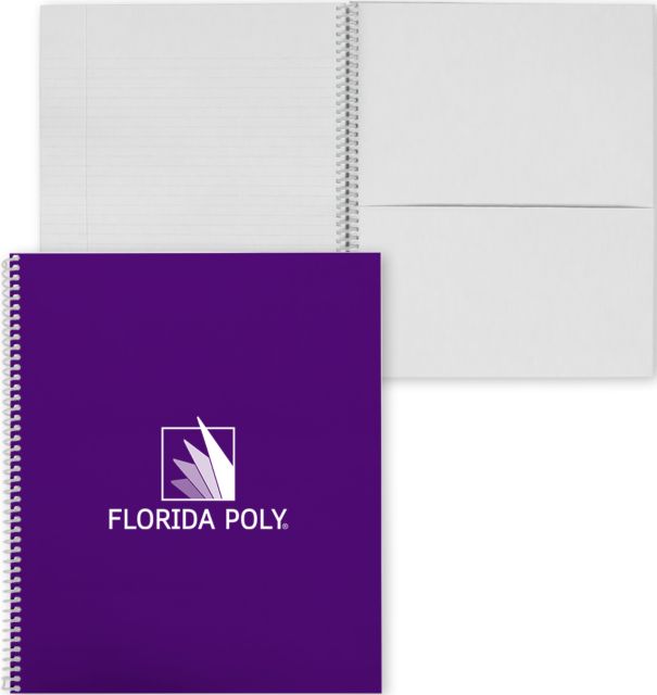 Florida Poly Univ College Spiral Notebook w/Clear Coil Florida Poly - ONLINE ONLY