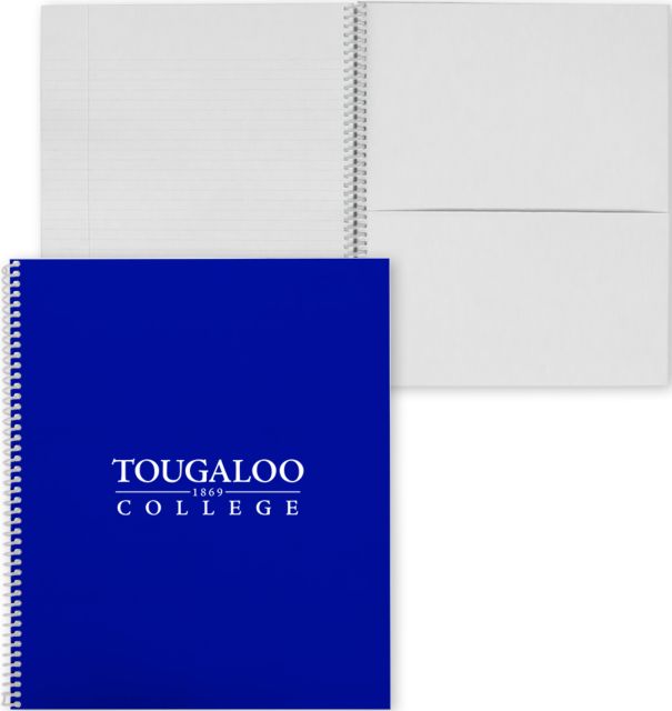 Tougaloo College Spiral Notebook w/Clear Coil Primary Mark - ONLINE ONLY