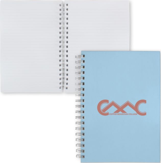 Copper Mountain Clear 7 x 10 Spiral Journal Notebook Copper Mountain College Primary Mark - ONLINE ONLY
