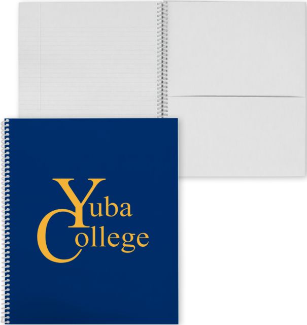 Yuba College Spiral Notebook w/Clear Coil Yuba College Primary Mark - ONLINE ONLY