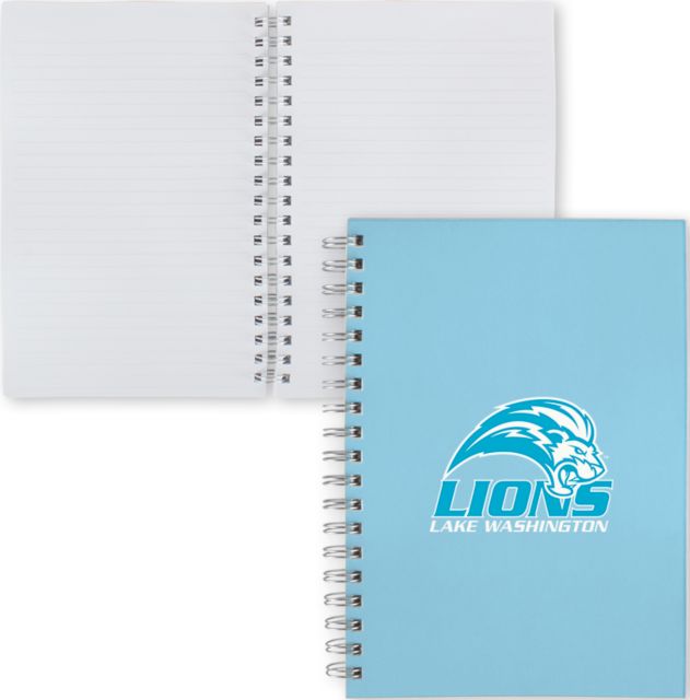 Lake Washington Clear 7 x 10 Spiral Journal Notebook Lake Washington Mascot Mark - ONLINE ONLY