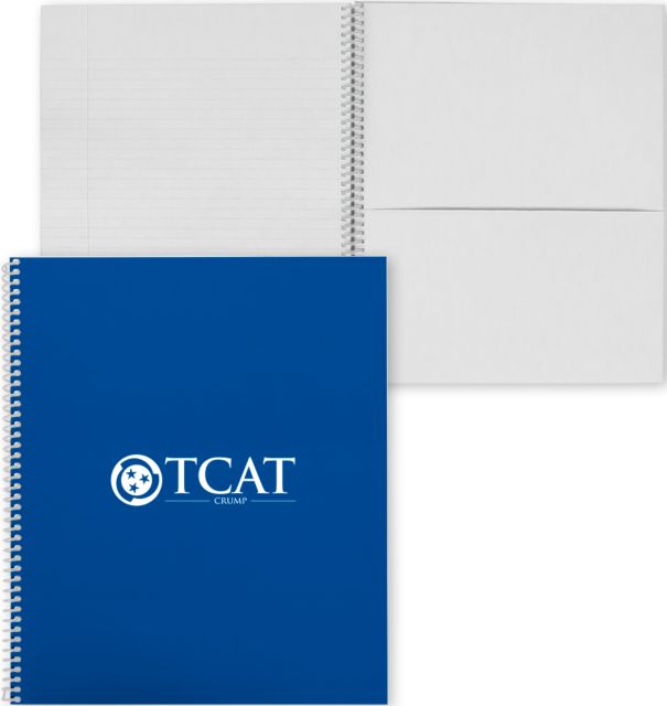 TCAT Crumps College Spiral Notebook w/Clear Coil TCAT Abbreviated - ONLINE ONLY