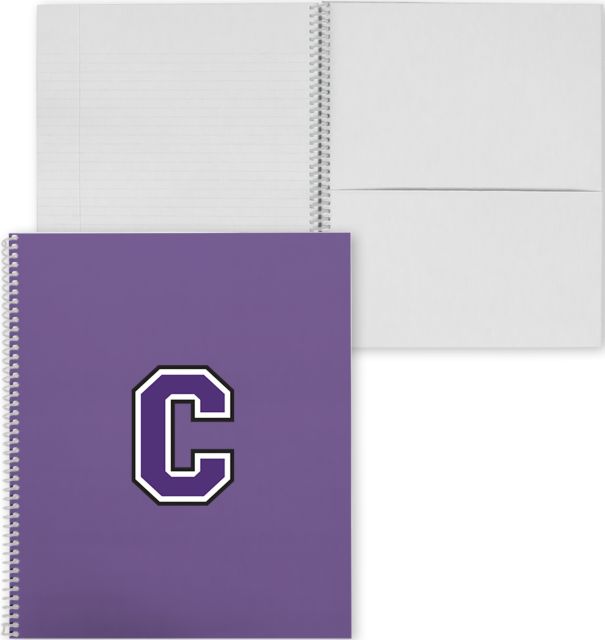 Cornell College College Spiral Notebook w/Clear Coil Cornell C - ONLINE ONLY