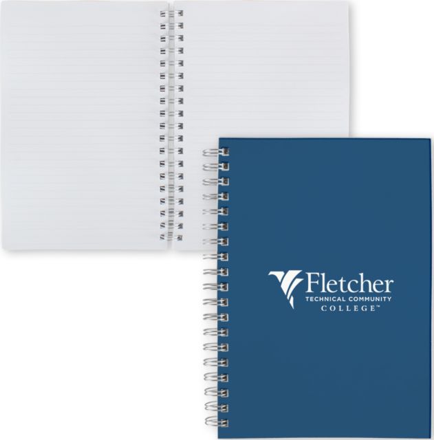 Fletcher Tech Clear 7 x 10 Spiral Journal Notebook Horizontal Logo - ONLINE ONLY
