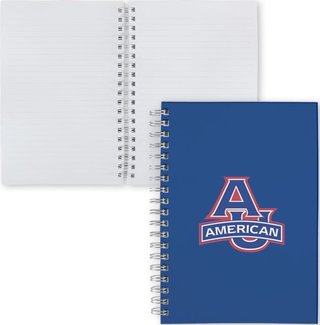 American University Clear 7 x 10 Spiral Journal Notebook  - ONLINE ONLY