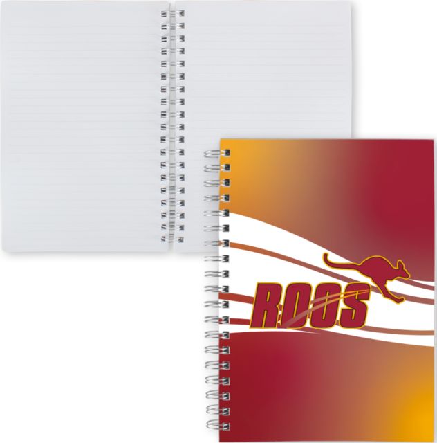 Austin College Clear 7 x 10 Spiral Journal Notebook Promo Artwork - ONLINE ONLY