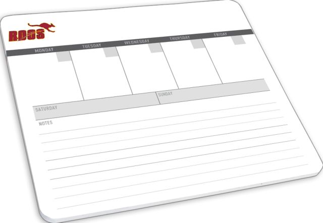 Austin College Mousepad/Week At A Glance Note Pad Roos - ONLINE ONLY