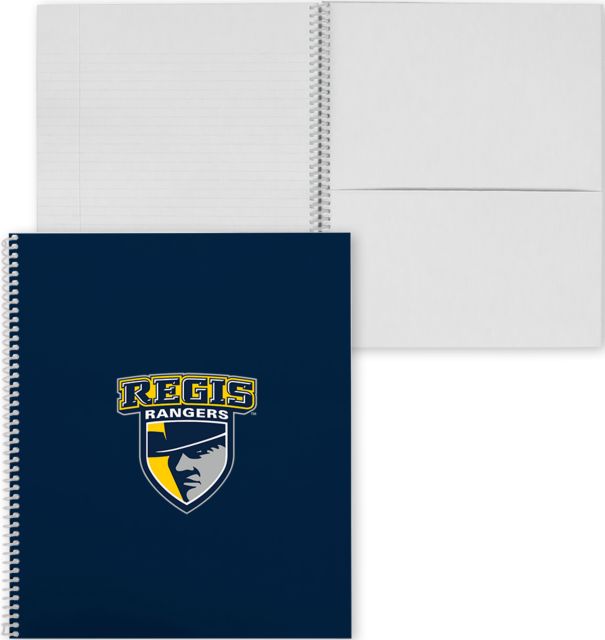 Regis Univ College Spiral Notebook w/Clear Coil Regis Rangers - ONLINE ONLY