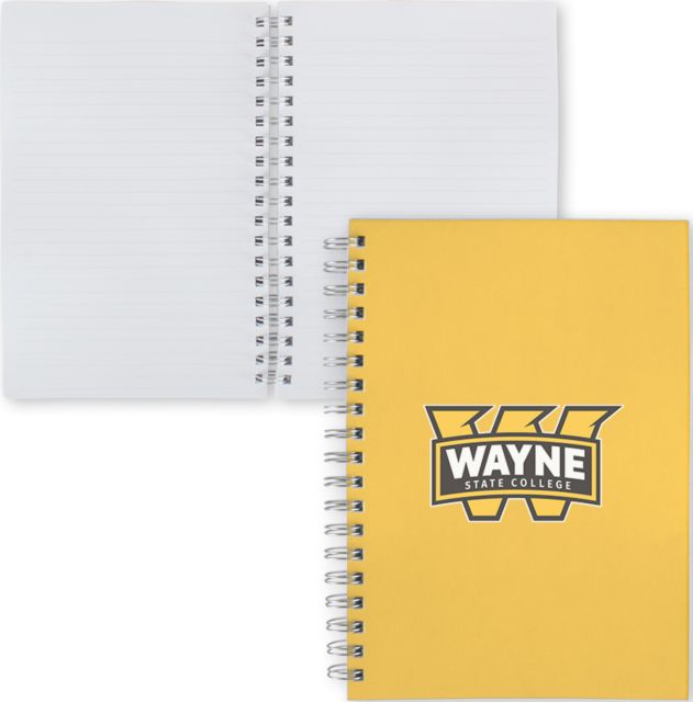 Wayne State Clear 7 x 10 Spiral Journal Notebook Primary Mark - ONLINE ONLY