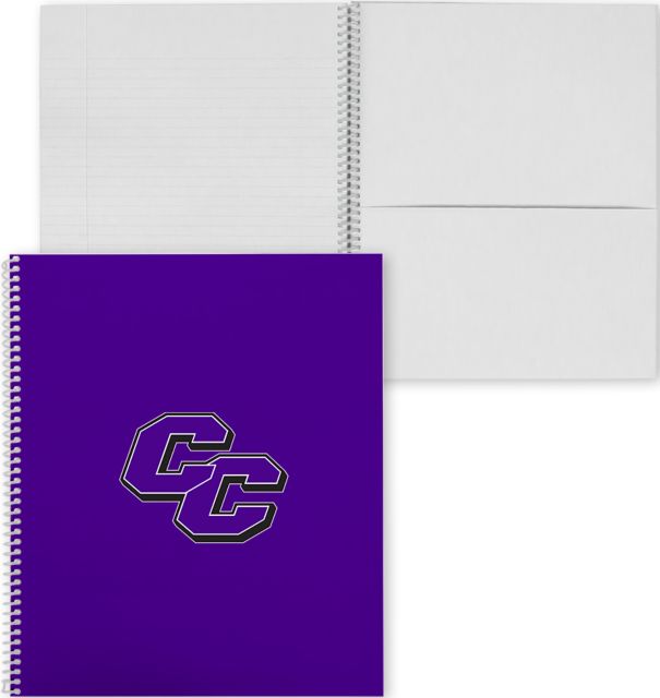 Curry College College Spiral Notebook w/Clear Coil Curry College Primary Athletic Mark - ONLINE ONLY