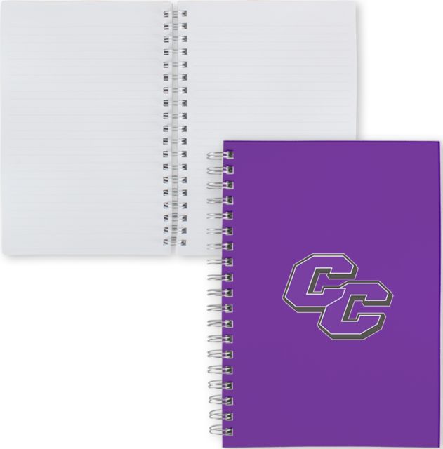 Curry College Clear 7 x 10 Spiral Journal Notebook Curry College Primary Athletic Mark - ONLINE ONLY