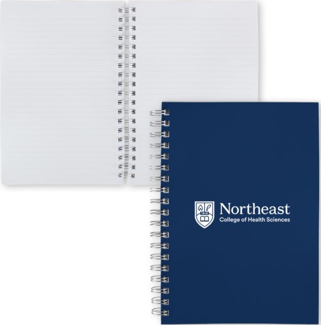 NE College of Health Clear 7 x 10 Spiral Journal Notebook Northeast College Primary Logo - ONLINE ONLY