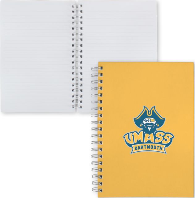 UMass Dartmouth Clear 7 x 10 Spiral Journal Notebook UMass Dartmouth Spirit Mark - ONLINE ONLY