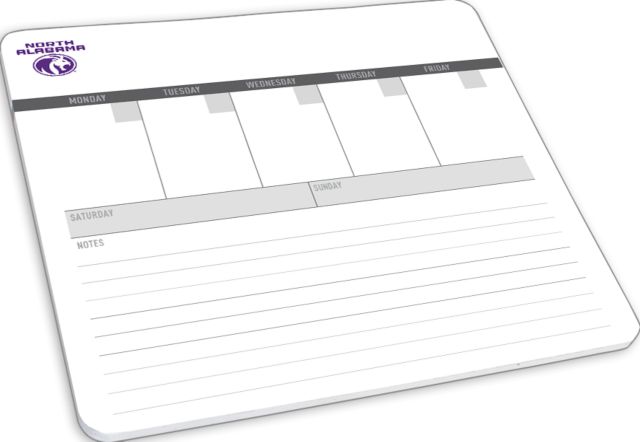 North Alabama Mousepad/Week At A Glance Note Pad UNA Lion - ONLINE ONLY
