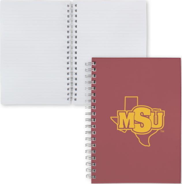 Midwestern State Clear 7 x 10 Spiral Journal Notebook MSU Logo - ONLINE ONLY