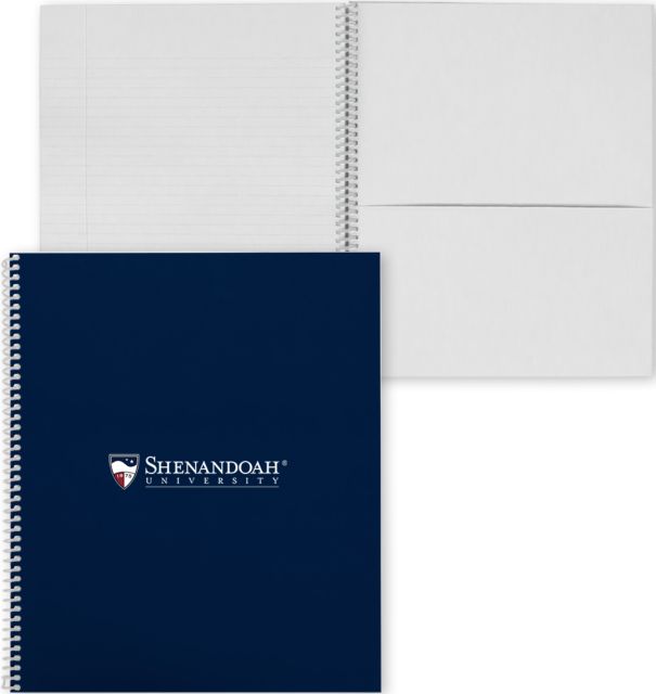 Shenandoah College Spiral Notebook w/Clear Coil Primary University Mark- ONLINE ONLY