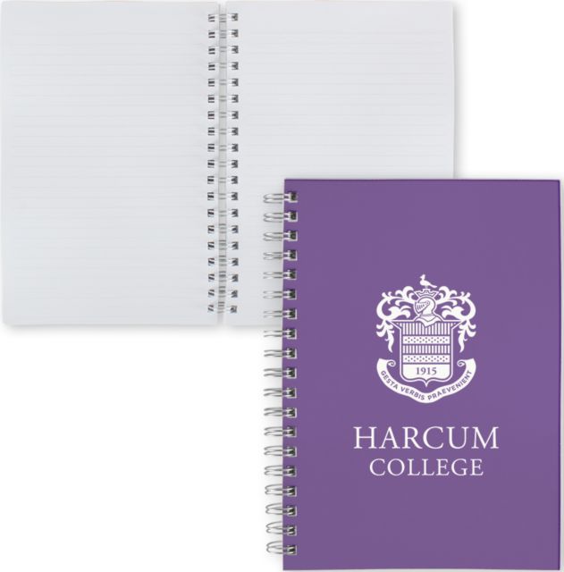 Harcum Clear 7 x 10 Spiral Journal Notebook Primary Mark - ONLINE ONLY