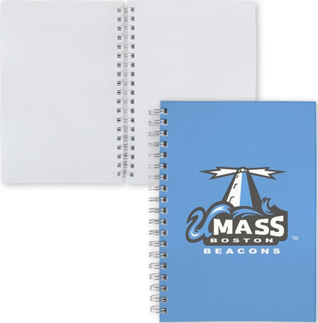 UMass Boston 7 x 10 Spiral Journal Notebook Primary Logo - ONLINE ONLY