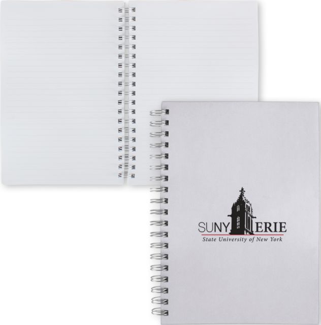Erie CC Clear 7 x 10 Spiral Journal Notebook SUNY Erie State University of New York - Tower - ONLINE ONLY