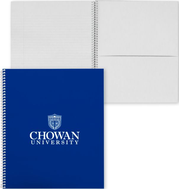 Chowan College Spiral Notebook w/Clear Coil Primary Mark - ONLINE ONLY