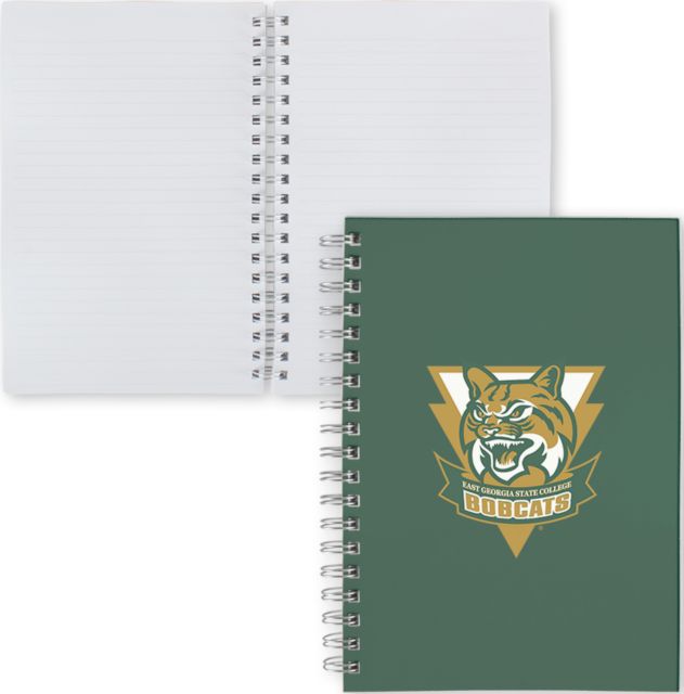 East Georgia State Clear 7 x 10 Spiral Journal Notebook Primary Athletic Mark - ONLINE ONLY