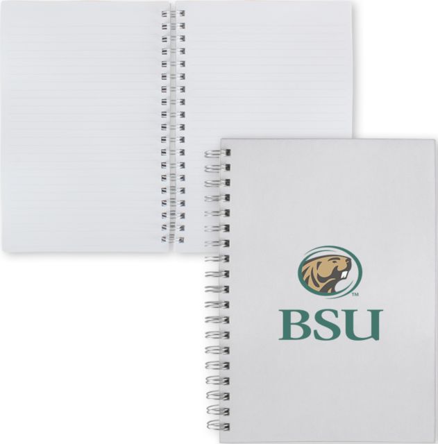 Bemidji State Clear 7 x 10 Spiral Journal Notebook BSU Beaver - ONLINE ONLY