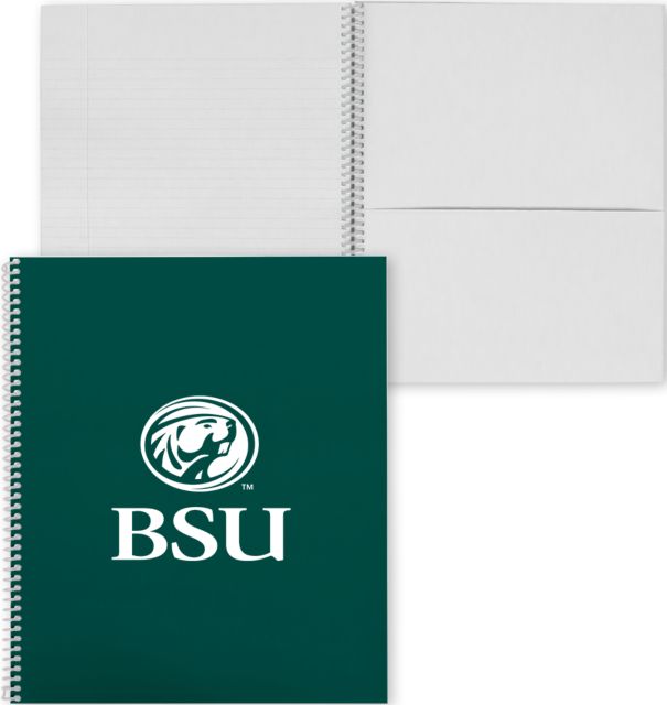 Bemidji State College Spiral Notebook w/Clear Coil BSU Beaver - ONLINE ONLY
