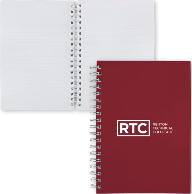 Renton Clear 7 x 10 Spiral Journal Notebook Renton Technical College - ONLINE ONLY