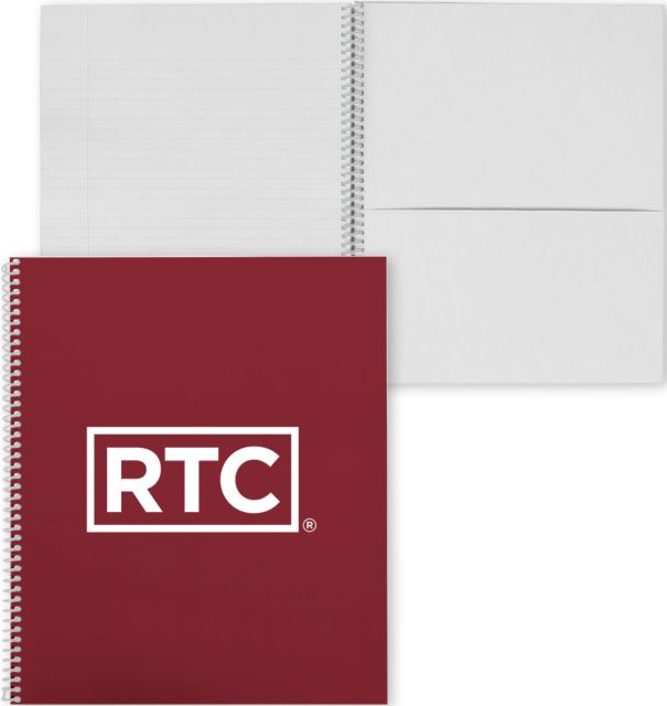Renton College Spiral Notebook w/Clear Coil RTC - ONLINE ONLY