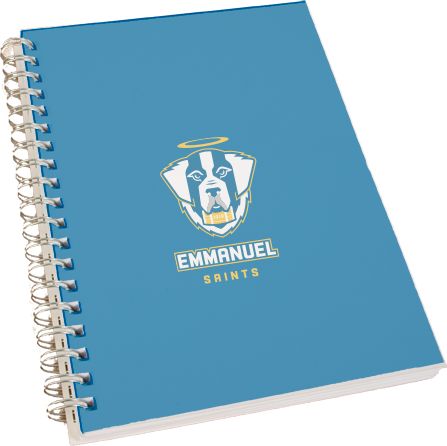 Emmanuel Clear 7 x 10 Spiral Journal Notebook Primary Logo - ONLINE ONLY