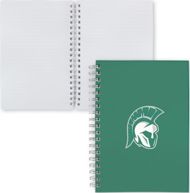 Illinois Wesleyan Clear 7 x 10 Spiral Journal Notebook Head Mark - ONLINE ONLY