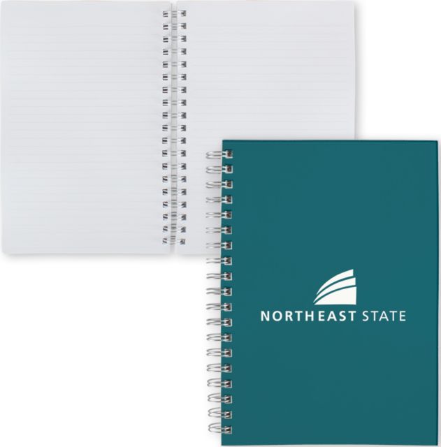 Northeast State Clear 7 x 10 Spiral Journal Notebook Northeast State with Icon Stacked - ONLINE ONLY