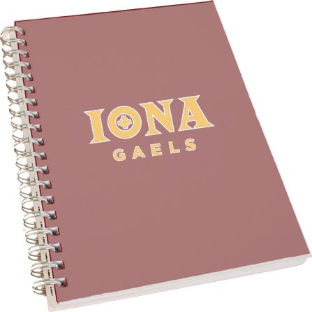 Iona Clear 7 x 10 Spiral Journal Notebook Official Logo - ONLINE ONLY
