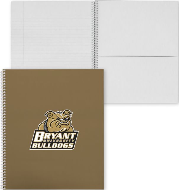 Bryant College Spiral Notebook w/Clear Coil Bryant Official Logo - ONLINE ONLY