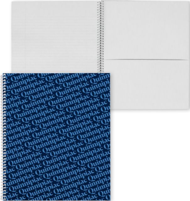 Quinnipiac College Spiral Notebook w/Clear Coil Quinnipiac - ONLINE ONLY