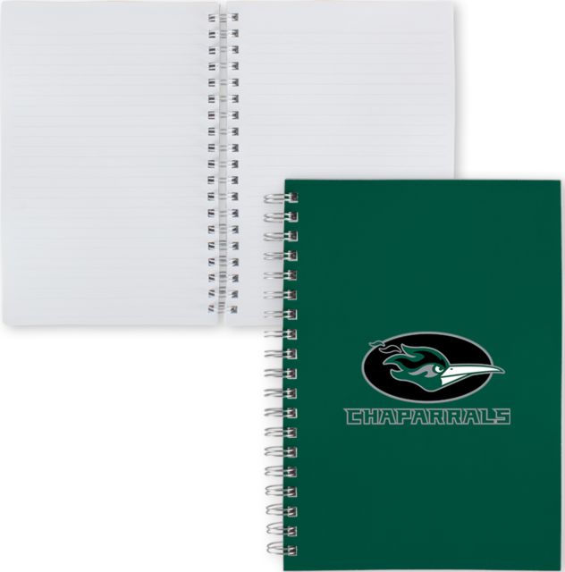 DuPage Clear 7 x 10 Spiral Journal Notebook Chaparrals Mascot with Oval - ONLINE ONLY