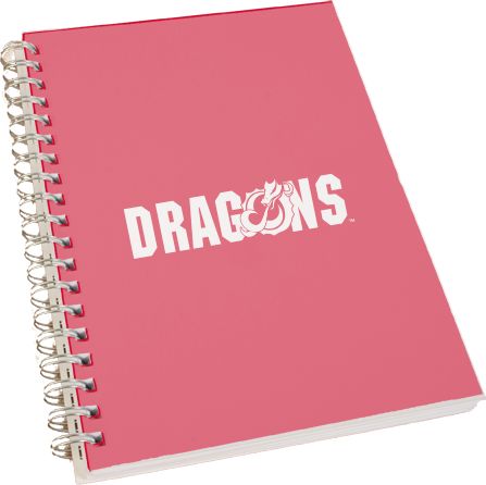 MSUM Clear 7 x 10 Spiral Journal Notebook Dragons - ONLINE ONLY