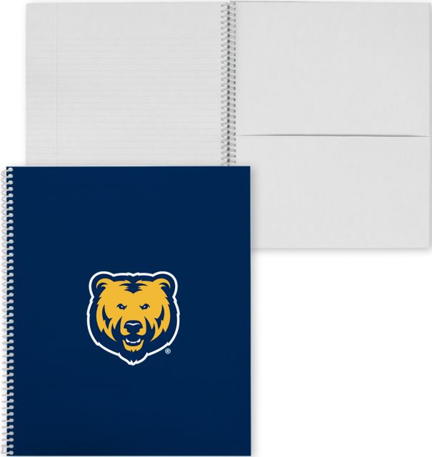 Northern Colorado College Spiral Notebook w/Clear Coil UNC Bear Logo - ONLINE ONLY