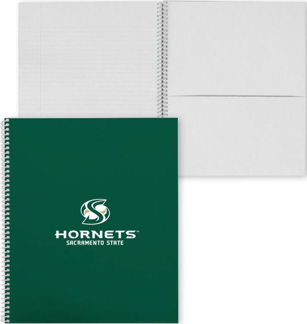 Sacramento State College Spiral Notebook w/Clear Coil Official Logo - ONLINE ONLY